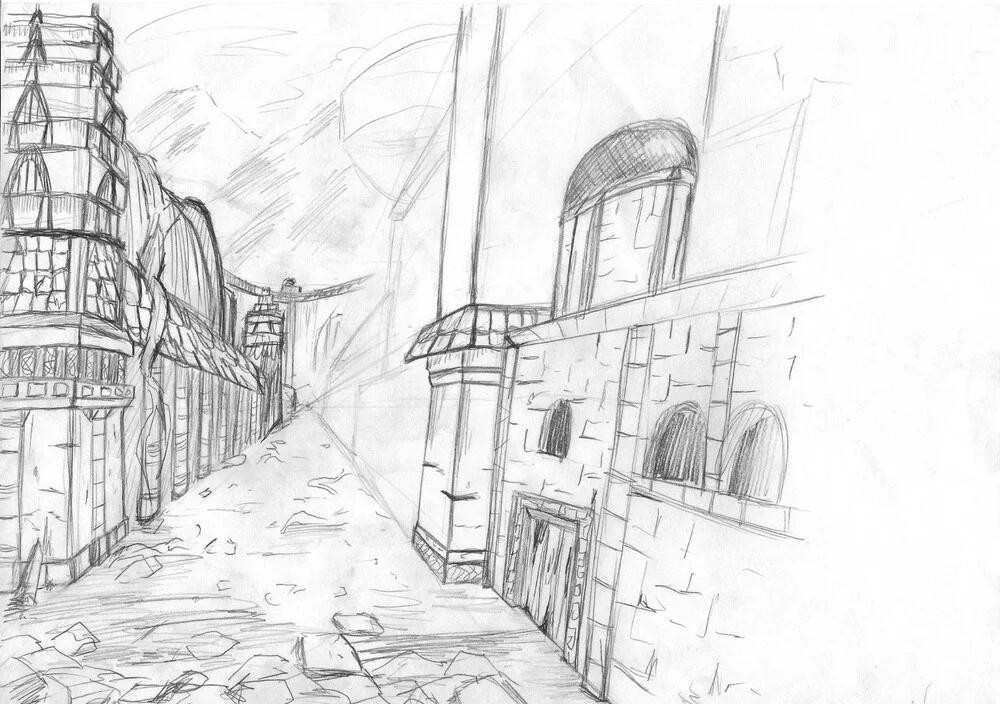 Concept Art Izaleth Streets